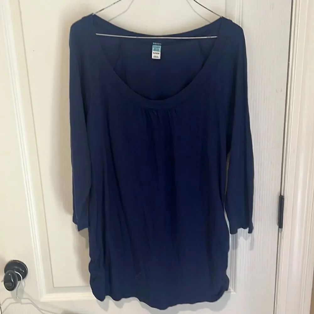Old Navy maternity 3/4 sleeve Navy top
